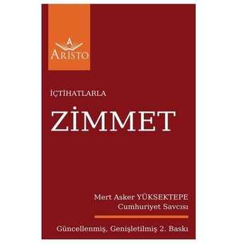 Içtihatlarla Zimmet Mert Asker Yüksektepe