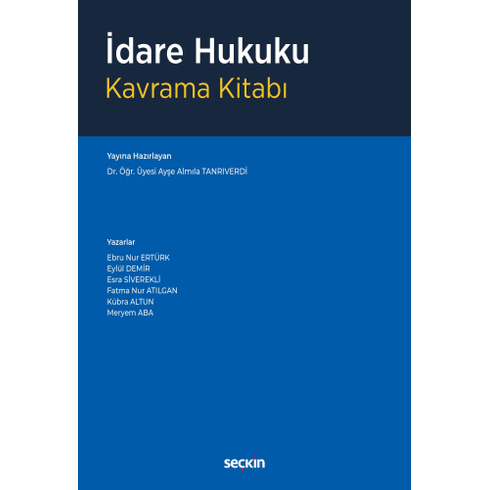 Idare Hukuku Kavrama Kitabı Ayşe Almıla Tanrıverdi