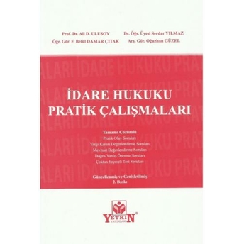 Idare Hukuku Pratik Çalışmaları F.betül Damar Çıtak