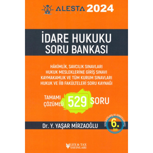 Idare Hukuku Soru Bankası Yaşar Mirzaoğlu