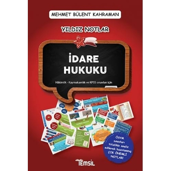 Idare Hukuku Yıldız Notlar Mehmet Bülent Kahraman