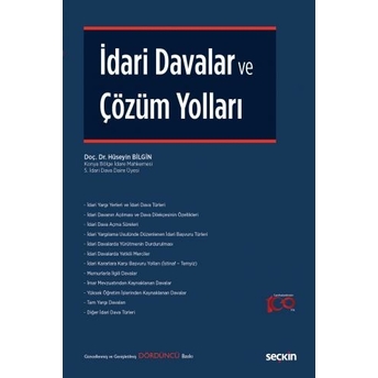 Idari Davalar Ve Çözüm Yolları Hüseyin Bilgin