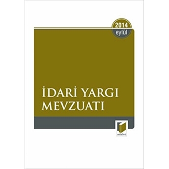 Idari Yargı Mevzuatı - Eylül 2014 Cep Boy Kolektif