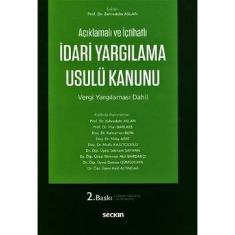 Idari Yargılama Usulü Kanunu (Ciltli) Haluk Hadi Sümer