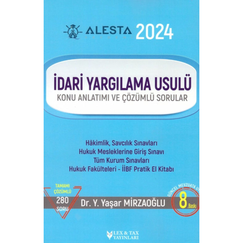 Idari Yargılama Usulü Konu Anlatımı Ve Çözümlü Sorular Yaşar Mirzaoğlu