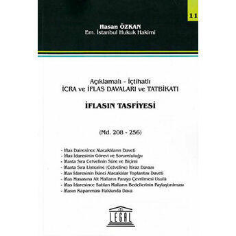 Iflasın Tasfiyesi Md. 208-256 Hasan Özkan