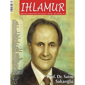 Ihlamur Dergisi Sayı: 7 Saim Sakaoğlu Özel Sayısı Kolektif