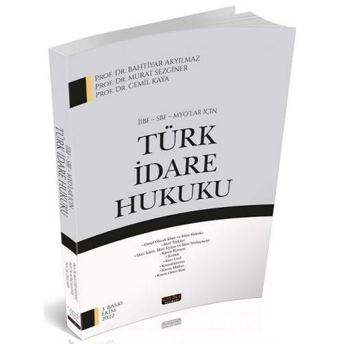 Iibf Sbf Myo Lar Için Türk Idare Hukuku