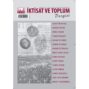 Iktisat Ve Toplum Dergisi Sayı: 1