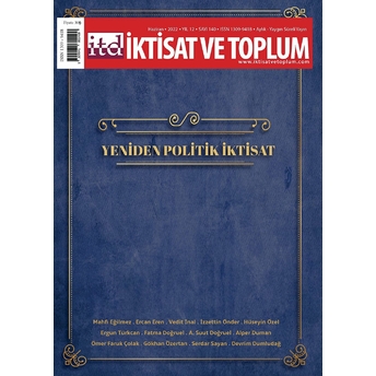 Iktisat Ve Toplum Dergisi Sayı: 140 Haziran 2022 Kolektif