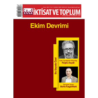 Iktisat Ve Toplum Dergisi Sayı: 84 Ekim 2017 Kolektif