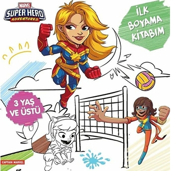 Ilk Boyama Kitabım Captain Marvel - Marvel Super Hero Adventures Gökçe Demir