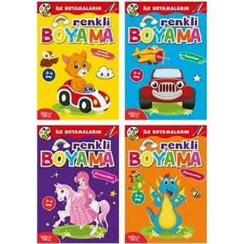 Ilk Boyamalarım - Renkli Boyama (4 Kitap Takım) Kolektif