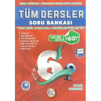 Ilk Önce Yayıncılık 6. Sınıf Tüm Dersler Soru Bankası Komisyon