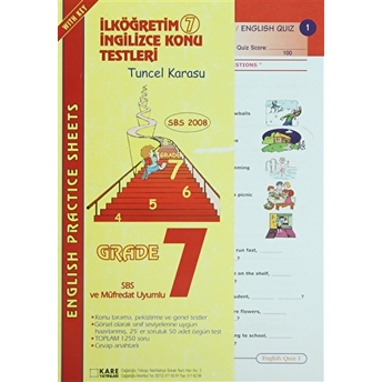 Ilköğretim 7 Ingilizce Konu Testleri (English Practice Sheets Grade 7) Tuncel Karasu