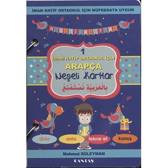 Imam Hatip Okulları Için Arapça Neşeli Kartlar 1 (Cd Ekli) Mahmut Süleyman