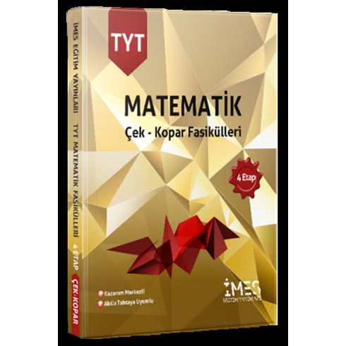 Imes Eğitim Yayınları Tyt Matematik 4 Etap Soru Bankası Çek Kopar Fasikülleri - Levent Tatkan