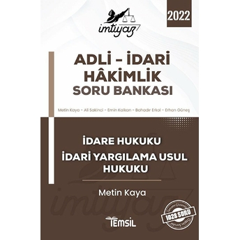 Imtiyaz Adli - Idari Hakimlik Soru Bankası Metin Kaya