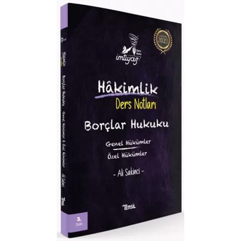 Imtiyaz Borçlar Hukuku Genel Ve Özel Hükümler Hakimlik Ders Notları Ali Sakinci