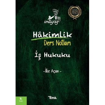 Imtiyaz Hakimlik Iş Hukuku Ders Notları Ilker Açan