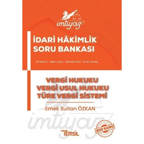 Imtiyaz Idari Hakimlik Soru Bankası Vergi Hukuku Emek Sultan Özkan