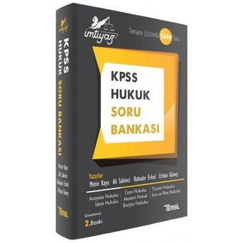 Imtiyaz Kpss Hukuk Soru Bankası Metin Kaya