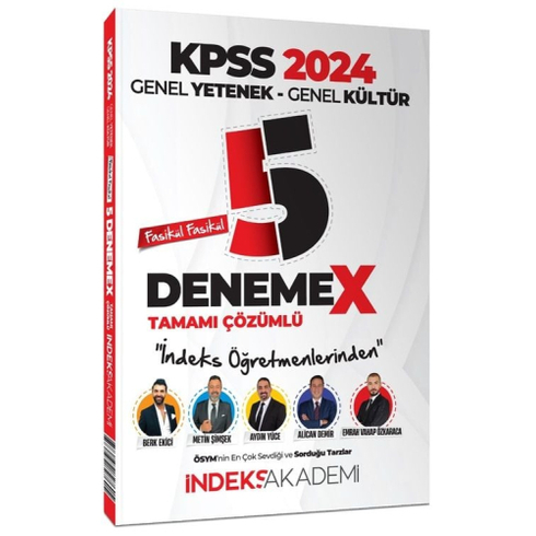 Indeks Akademi 2024 Kpss Genel Yetenek Genel Kültür 5 Denemex Fasikül Çözümlü Berk Ekici