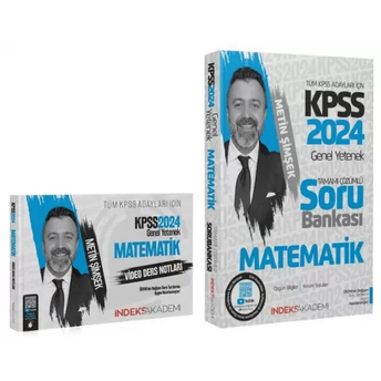 Indeks Akademi 2024 Kpss Matematik Video Ders Notları Soru Bankası 2'Li Set Metin Şimşek