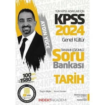 Indeks Akademi 2024 Kpss Tarih Soru Bankası Çözümlü Aydın Yüce