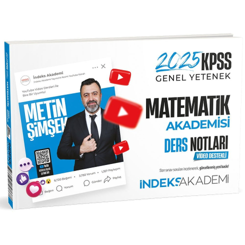 Indeks Akademi 2025 Kpss Matematik Akademisi Video Ders Notları Metin Şimşek