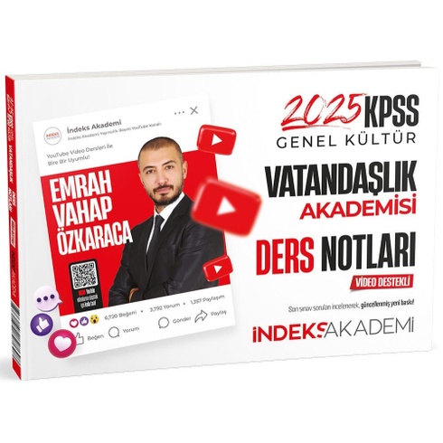 Indeks Akademi 2025 Kpss Vatandaşlık Akademisi Video Ders Notları Emrah Vahap Özkaraca