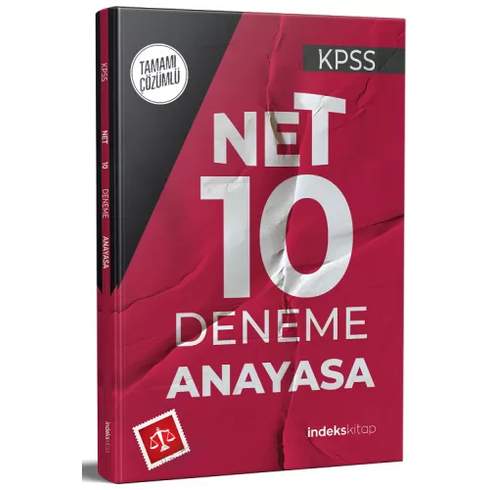 Indeks Kitap Kpss Anayasa Net 10 Deneme Çözümlü 2021