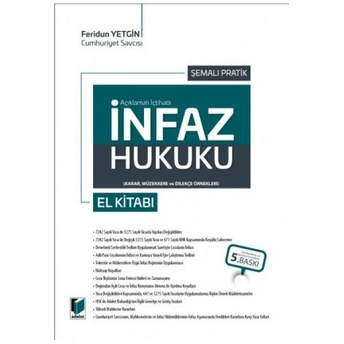 Infaz Hukuku El Kitabı Feridun Yetgin