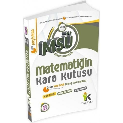 Informal Yayınları 2022 Msü Matematiğin Kara Kutusu Konu Özetli Çıkmış Soru Bankası 1. Cilt Komisyon