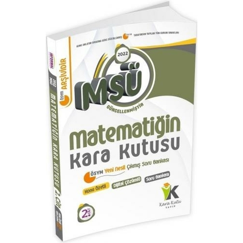 Informal Yayınları 2022 Msü Matematiğin Kara Kutusu Konu Özetli Çıkmış Soru Bankası 2. Cilt Komisyon