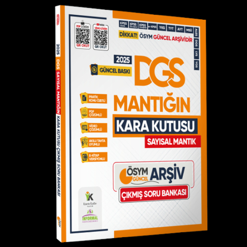 Informal Yayınları 2025 Dgs Sayısal Mantığın Kara Kutusu Çıkmış Sorular Soru Bankası Çözümlü Komisyon