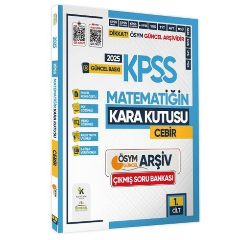 Informal Yayınları 2025 Kpss Matematiğin Kara Kutusu 1.Cilt Cebir Çıkmış Soru Bankası Konu Özetli Video Çözümlü Komisyon