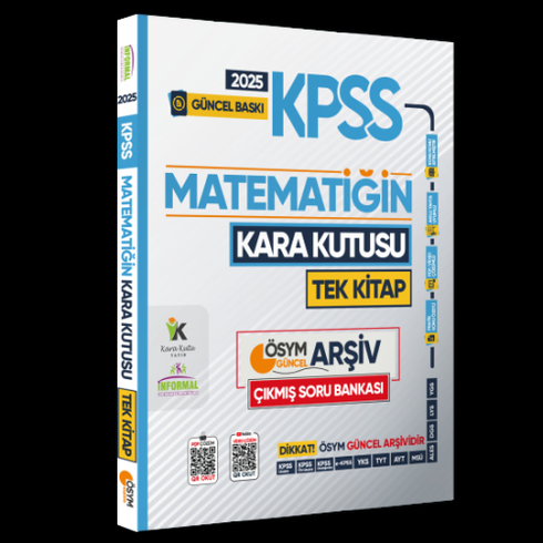 Informal Yayınları 2025 Kpss Matematiğin Kara Kutusu Çıkmış Sorular Soru Bankası Tek Kitap Komisyon