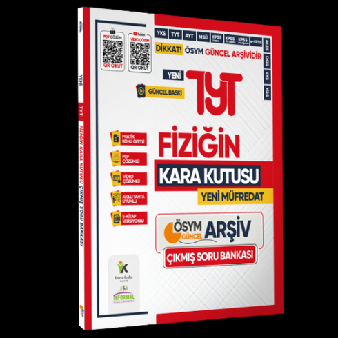 Informal Yayınları 2025 Tyt Fiziğin Kara Kutusu Çıkmış Soru Bankası Komisyon