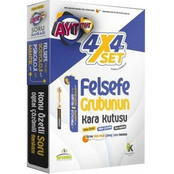 Informal Yayınları Tyt Ayt Felsefe Grubunun Kara Kutusu 4X4 Lük Soru Bankası Seti Komisyon