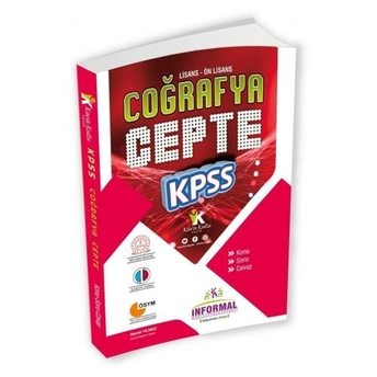 Informal Yayınları2024 Kpss Coğrafya Cepte Konu Soru Cevap Komisyon