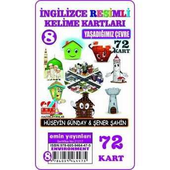 Ingilizce 08.Yaşadığımız Çevre / Resimli Kelime Kartları 72-Kart Şener Şahin