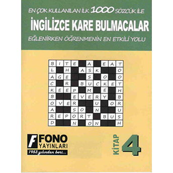 Ingilizce Kare Bulmacalar 4. Kitap Deniz Meriç