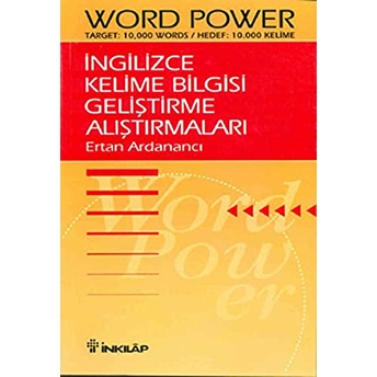 Ingilizce Kelime Bilgisi Geliştirme Alıştırmaları - Word Power Ertan Ardanancı