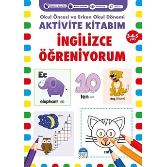 Ingilizce Öğreniyorum Aktivite Kitabım 3-4-5 Yaş Kolektıf