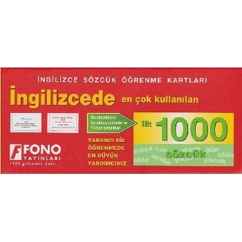 Ingilizcede Ilk 1000 Sözcük Kartları Kolektif