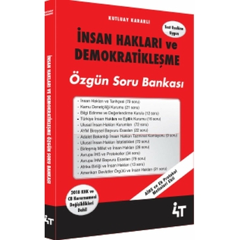 Insan Hakları Ve Demokratikleşme Özgün Soru Bankası Kutluay Kararlı