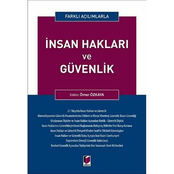 Insan Hakları Ve Güvenlik Ömer Özkaya