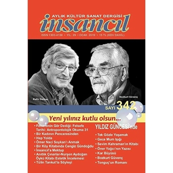 Insancıl Aylık Kültür Sanat Dergisi Sayı: 342 Ocak 2019 Kolektif