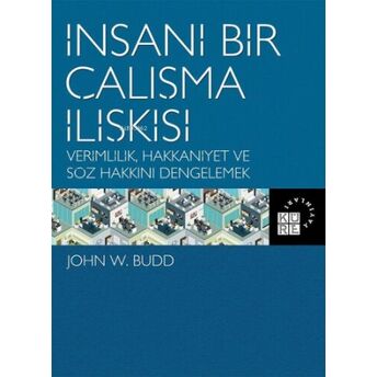 Insani Bir Çalışma Ilişkisi Verimlilik, Hakkaniyet Ve Söz Hakkını Dengelemek John W. Budd